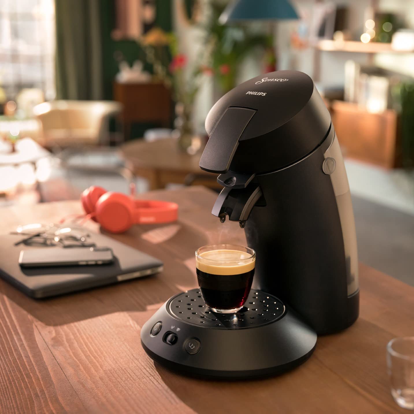 Philips Senseo Original Plus CSA210/22 Noir Piano — vue 2