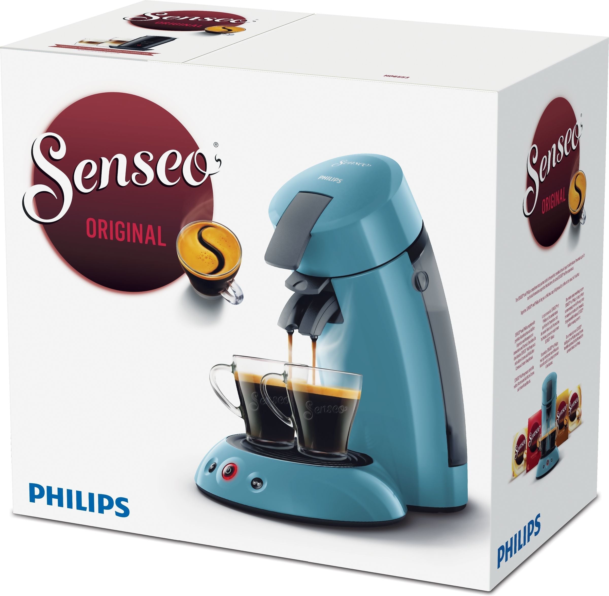 Philips Senseo Original HD6553/21 Bleu — vue 3